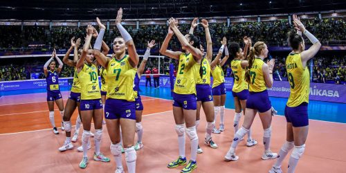 Seleção feminina retoma caminho das vitórias na Liga das Nações Imagem referente a Seleção feminina retoma caminho das vitórias na Liga das Nações