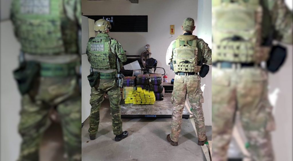 BPFron e Polícia Federal apreendem drogas em Guaíra