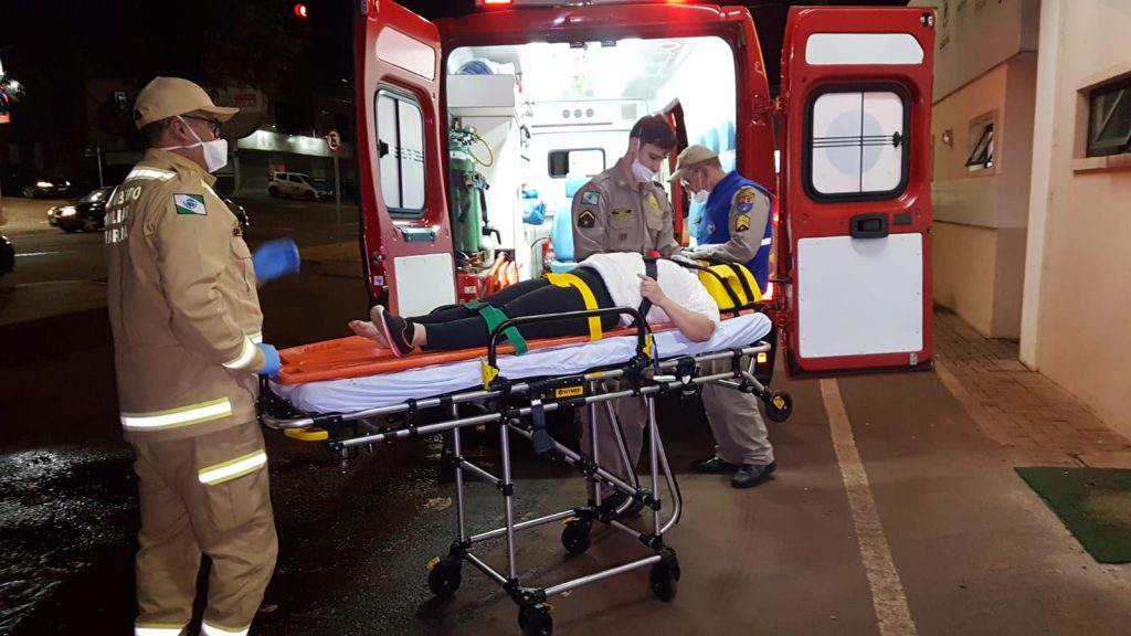 Mulher fica ferida em colisão no Belmonte