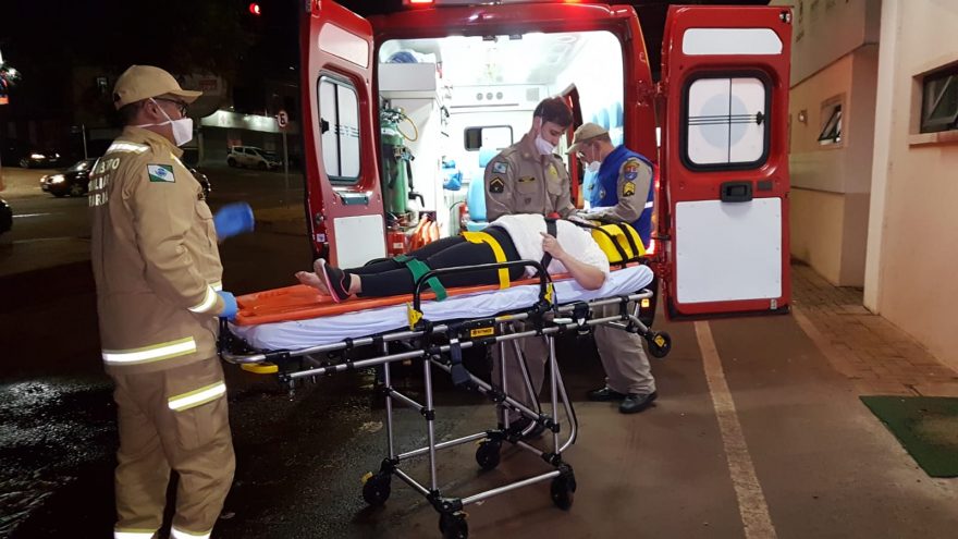 Mulher fica ferida em colisão no Belmonte