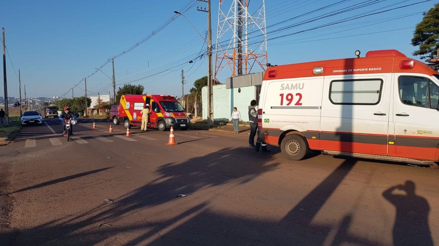 Duas pessoas ficam feridas em acidente na Avenida das Pombas, no Floresta