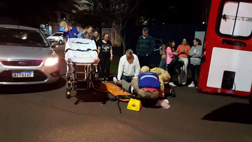 Idosa de 69 anos é vítima de atropelamento no Centro de Cascavel