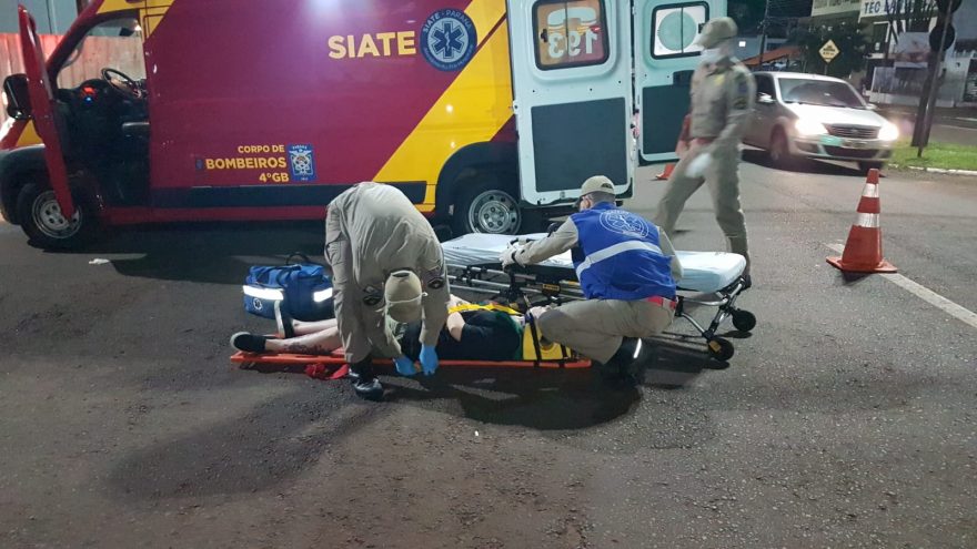 Mulher fica ferida após se envolver em colisão conduzindo um patinete elétrica