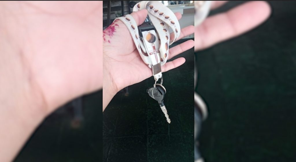 Chave de moto foi encontrada na Rua Souza Naves