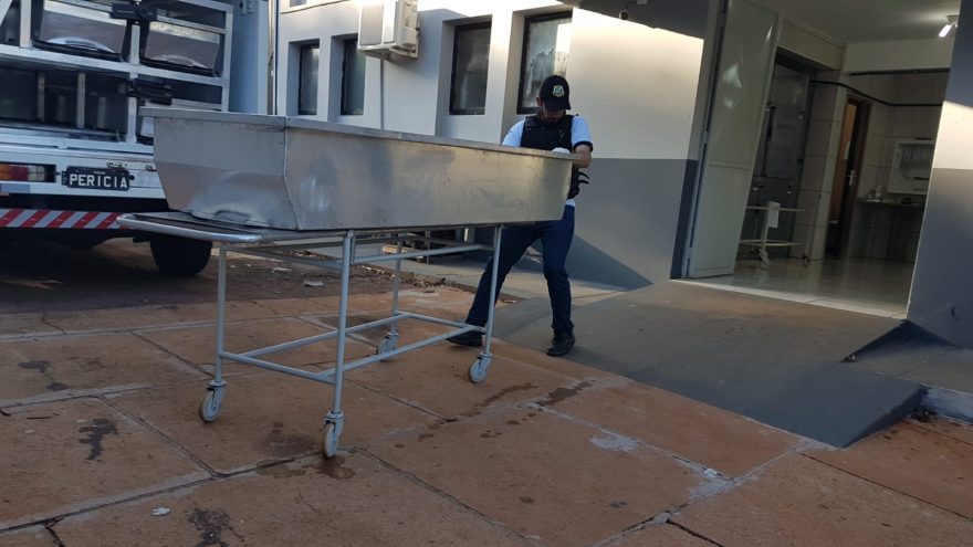Ossada humana encontrada em Santa Tereza chega ao Instituto Médico Legal de Cascavel