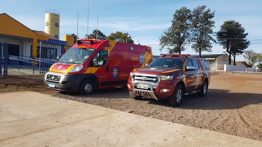 Menino de quatro anos desmaia dentro de CMEI e precisa ser socorrido pelo Corpo de Bombeiros