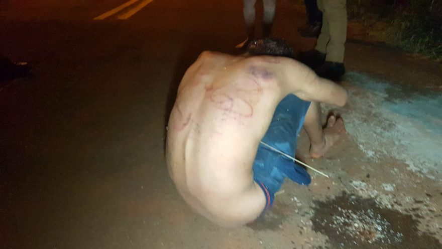 Suspeito de tentativa de furto é agredido por populares no Florais do Paraná