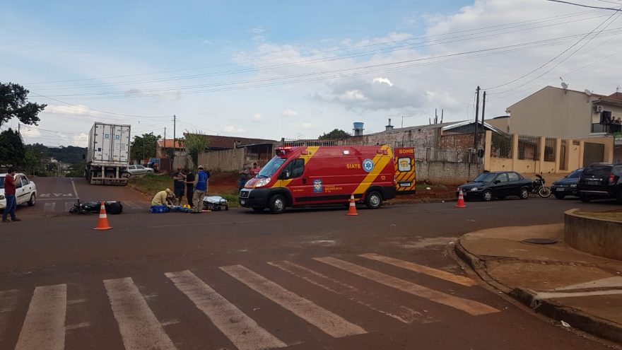 Motociclista fica ferido em acidente no Morumbi