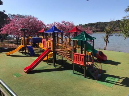 Reparos deixam parquinho do Lago Municipal mais seguro e aconchegante Imagem referente a Reparos deixam parquinho do Lago Municipal mais seguro e aconchegante