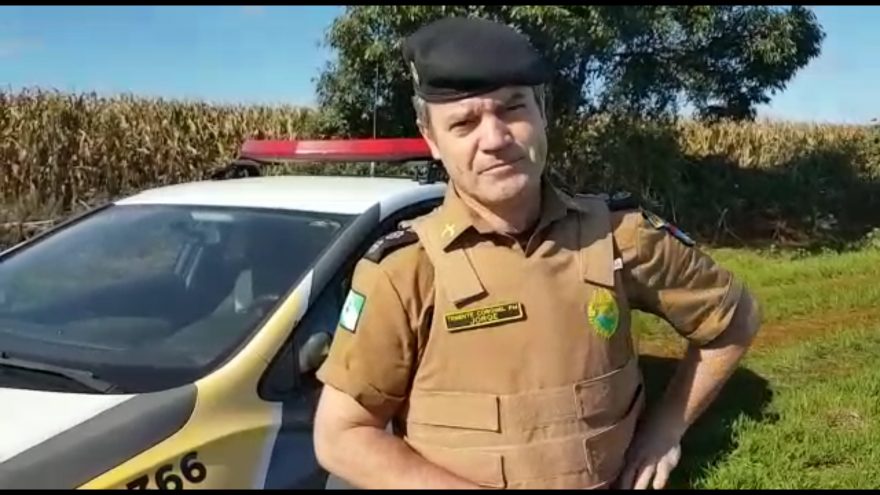 Comandante da PM fala sobre buscas a homem que realizou assalto em Toledo e se escondeu em milharal na BR-467