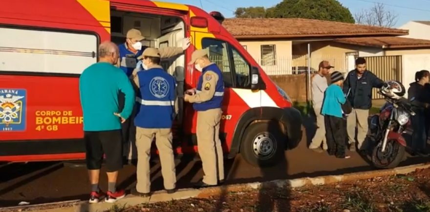 Acidente entre carro e moto é registrado no Bairro Floresta