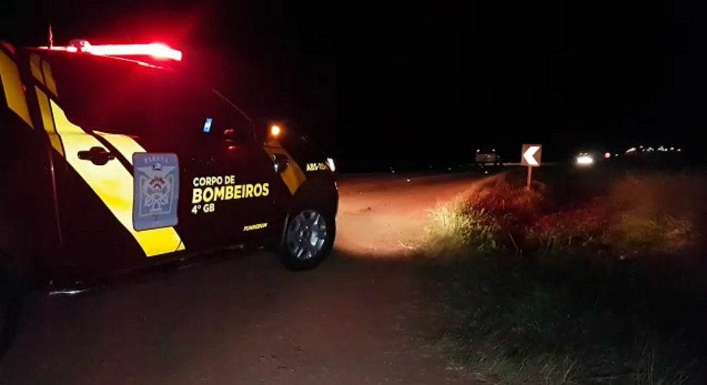 Corpo de Bombeiros auxilia vítima de acidente de trânsito na BR-369