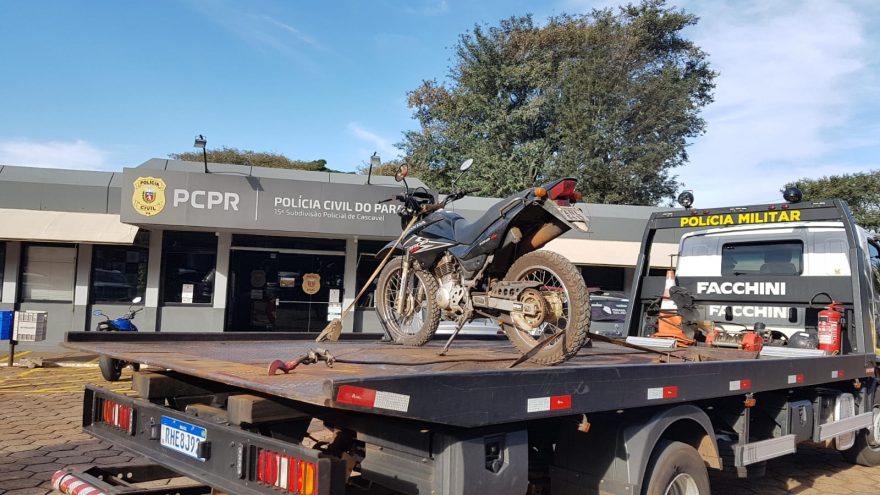 Moto com registro de furto é recuperada pela Polícia Militar