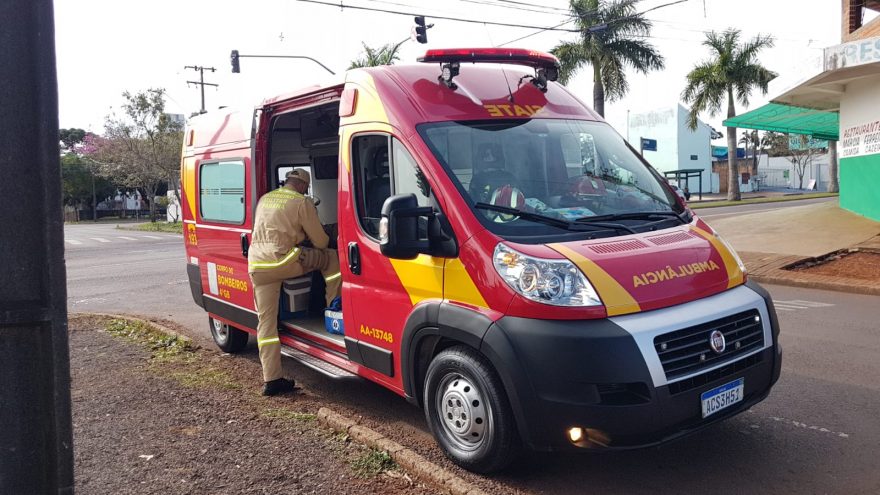 Motociclista fica ferido em colisão de trânsito no Coqueiral