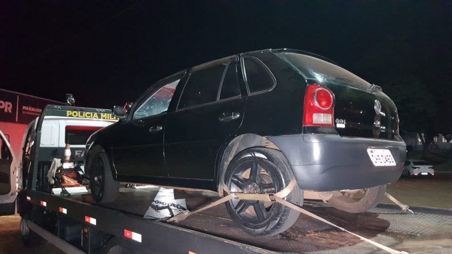Veículo Gol com alerta de furto é recuperado pela PM