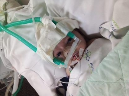 Bebê é diagnosticado com broncopneumonia e pai faz apelo por vaga na UTI Pediátrica do HUOP