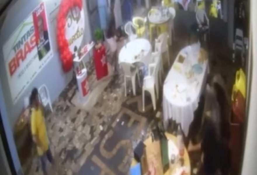 CENAS FORTES: imagens mostram assassinato de petista em Foz do Iguaçu