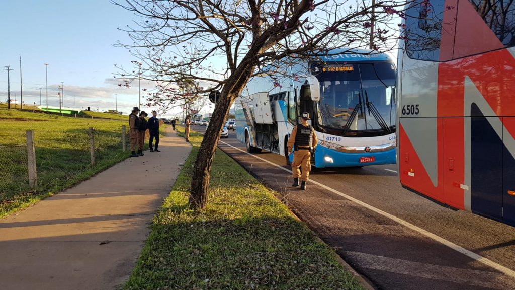 BPFron recupera eletrônicos durante abordagem nas proximidades do Trevo do Guarujá