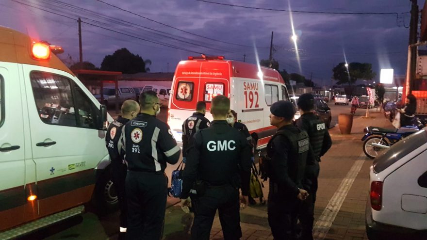 GM e SAMU são acionados após mulher utilizar faca para se defender de companheiro