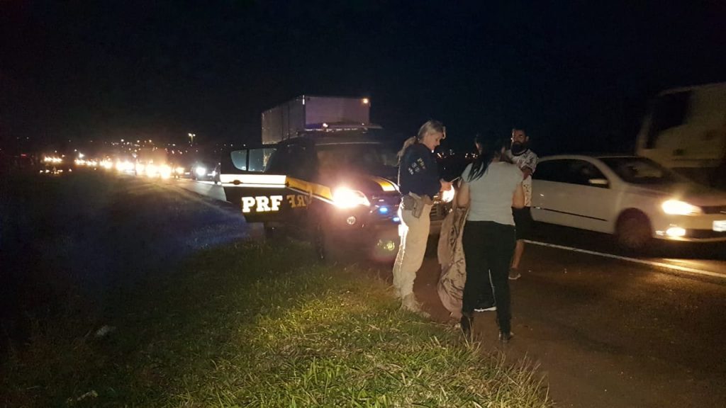 Colisão na BR-369 proximidades do Trevo Cataratas deixa ferido