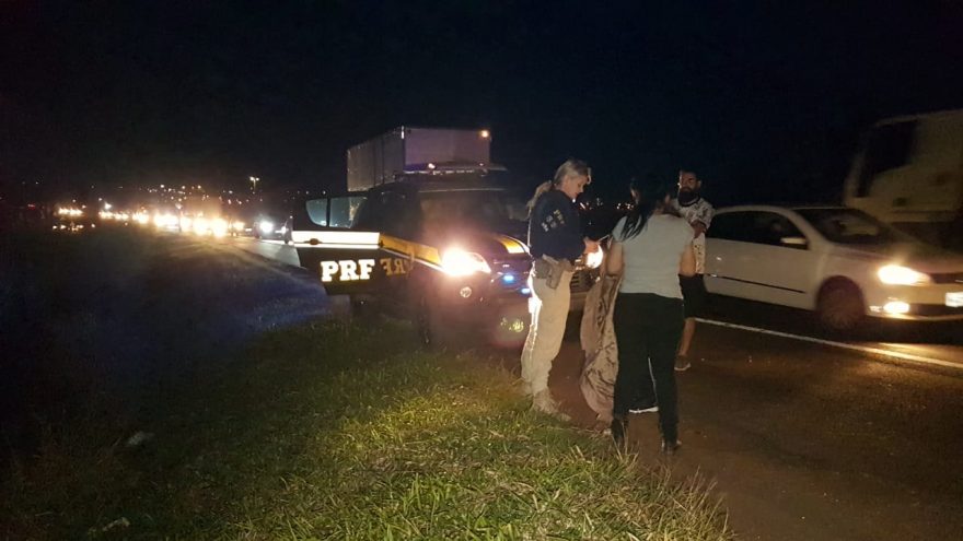 Colisão na BR-369 proximidades do Trevo Cataratas deixa ferido