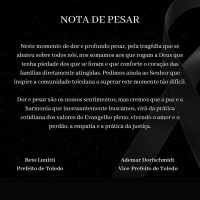 Imagem referente a Prefeito de Toledo emite nota de pesar após chacina no município