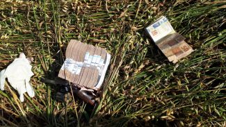 Polícia encontra parte de dinheiro roubado e arma de fogo com assaltante de agência bancária