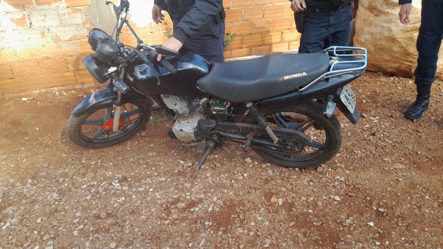 Moto com registro de furto é recuperada pela GM no Cascavel Velho