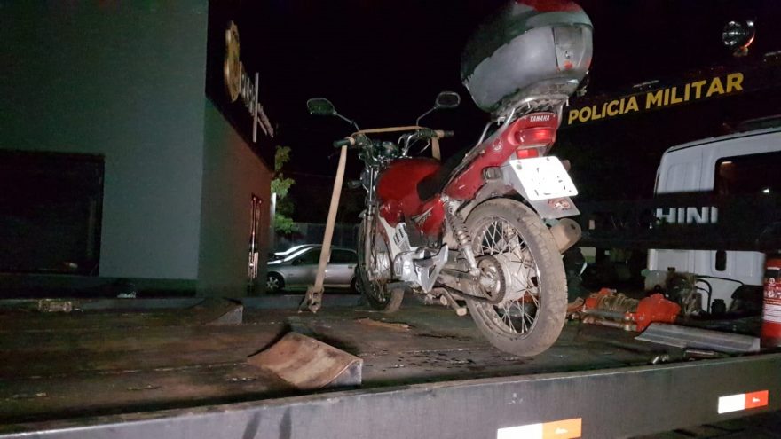 Motocicleta com alerta de furto é recuperada pela Polícia Militar no Cataratas