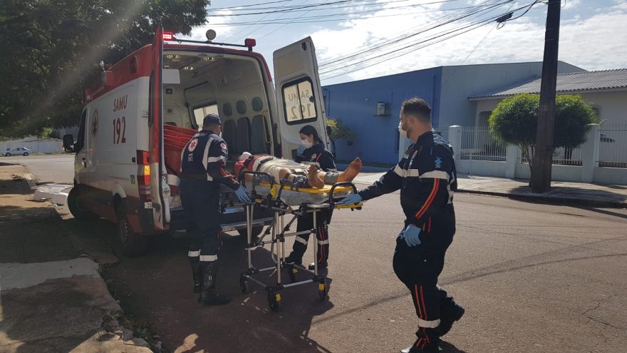 Homem em surto é socorrido pelo SAMU no Parque São Paulo
