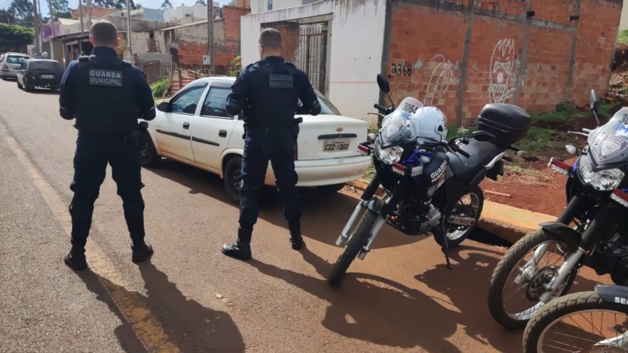 Guarda Municipal recupera terceiro veículo neste sábado (23)