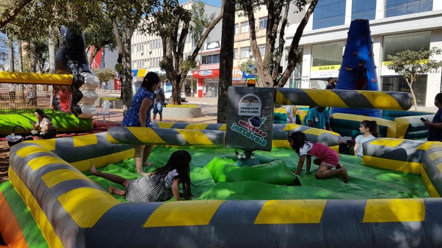 Criançada está convidada para brincar no Domingão no Calçadão