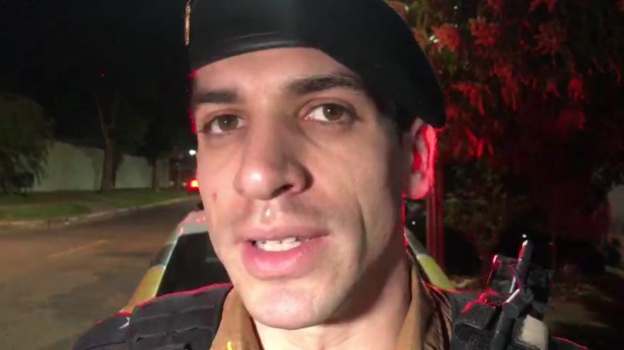 Polícia militar dá detalhes sobre situação em que homem em surto pulou da janela de Motel