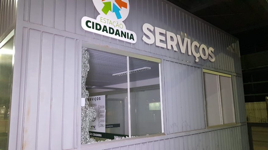 Estação Cidadania é vandalizada durante a madrugada em Cascavel