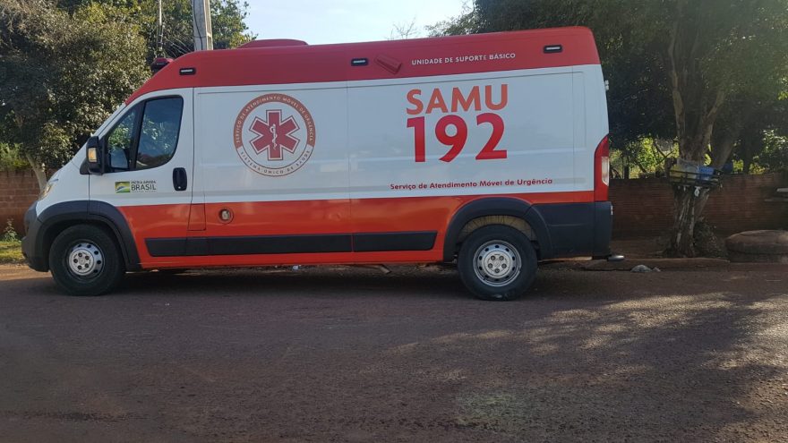 Homem que fez cirurgia há pouco tempo é socorrido pelo Samu no Bairro Claudete