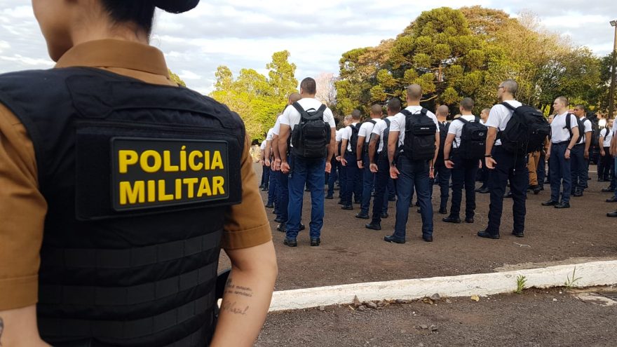 Mais policiais militares!! Escola de Formação é iniciada em Cascavel com mais de 200 alunos