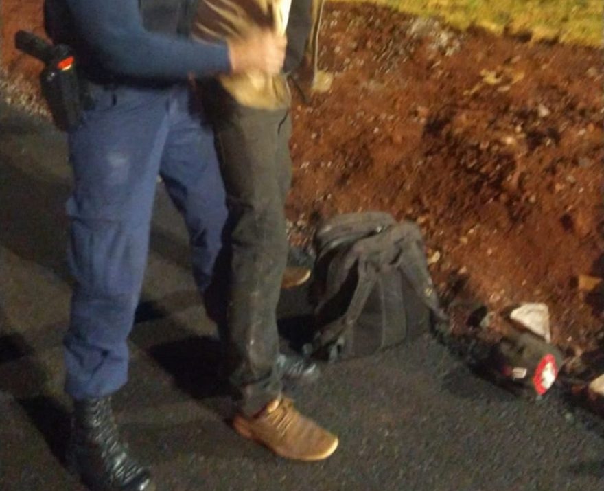 Ladrão de fios é detido pela Guarda Civil Patrimonial nas proximidades do Trevo Cataratas
