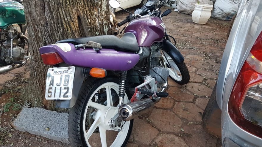 Moto furtada em Toledo é recuperada pela PM em Cascavel