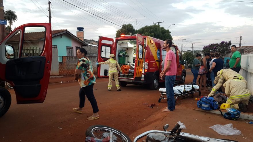 Em grave acidente entre moto no Interlagos, jovem de 16 anos sofre TCE e fratura na perna