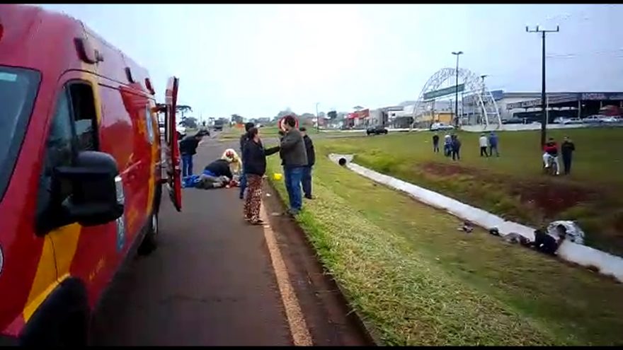 Colisão entre moto e ônibus deixa duas pessoas gravemente feridas na rodovia BR-369