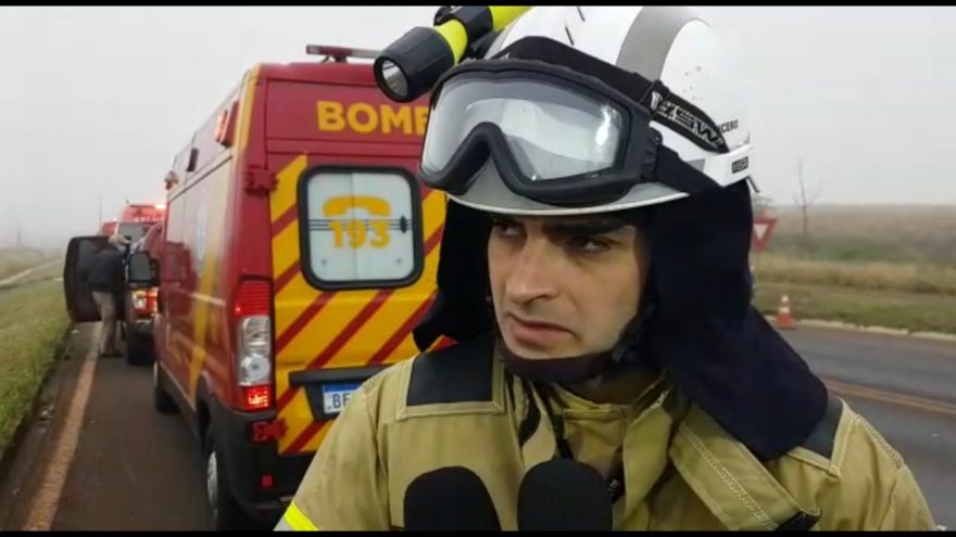 “Vítimas estão em estado bastante grave”, afirma tenente do Corpo de Bombeiros