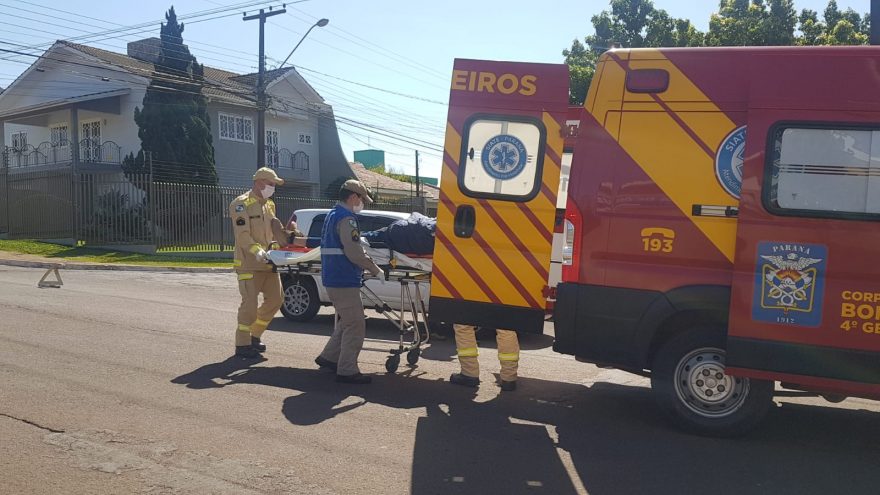 Motociclista fica ferido após colisão com carro no São Cristóvão