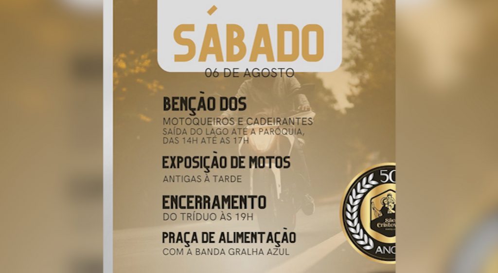 Confira programação da 63ª Festa de São Cristóvão para hoje (06)