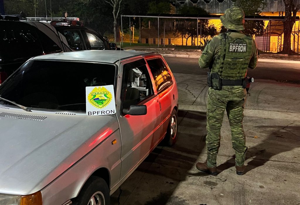 Batalhão de Polícia de Fronteira (BPFRON) apreende cigarros contrabandeados em Santa Terezinha de Itaipu