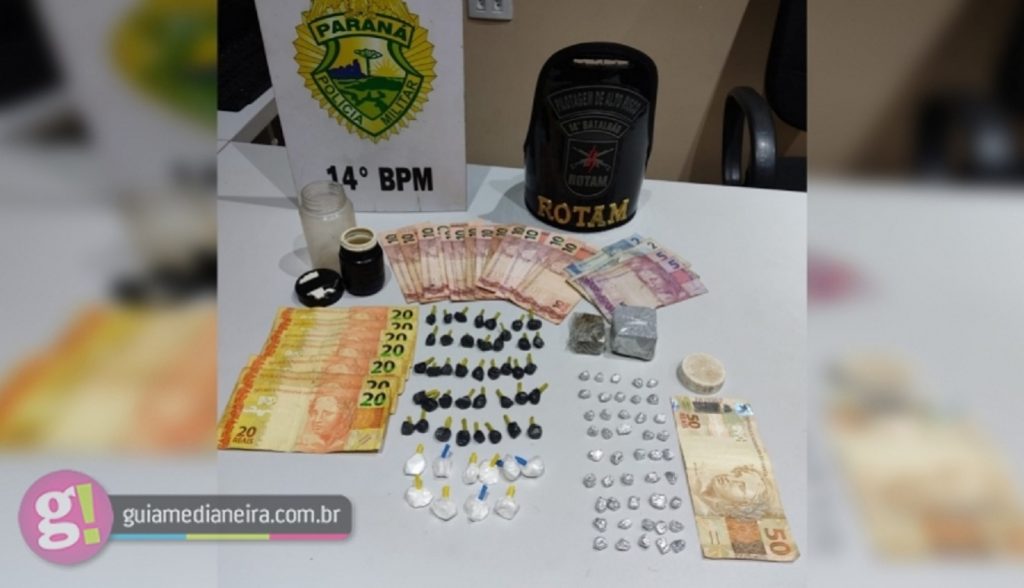 Rotam apreende menor por tráfico de drogas em Medianeira Rotam apreende menor por tráfico de drogas em Medianeira