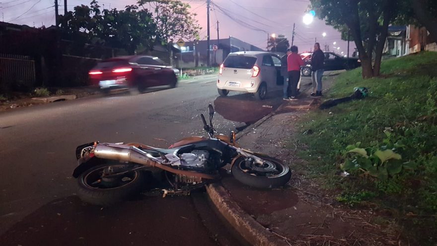Motociclista fica ferido em acidente de trânsito no Alto Alegre