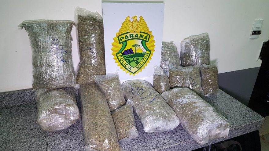 Menor com 8 kg de maconha “gourmet” é apreendido pela Polícia Militar