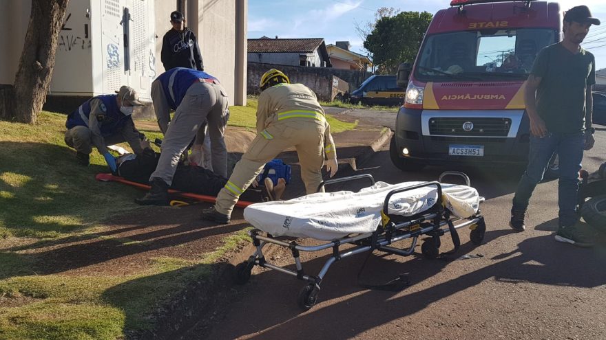 Acidente de trânsito entre duas motocicletas é registrado no Bairro Universitário