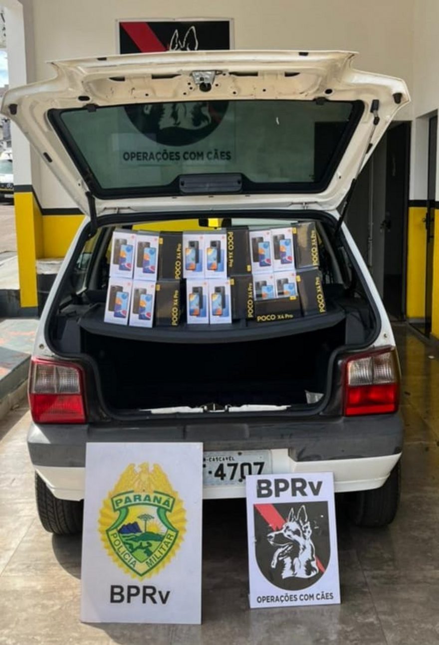 Uno carregado com celulares é apreendido em Cascavel