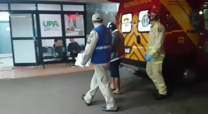 Rapaz cai de bicicleta na BR-277 e é levado pelo Siate à UPA Tancredo Neves